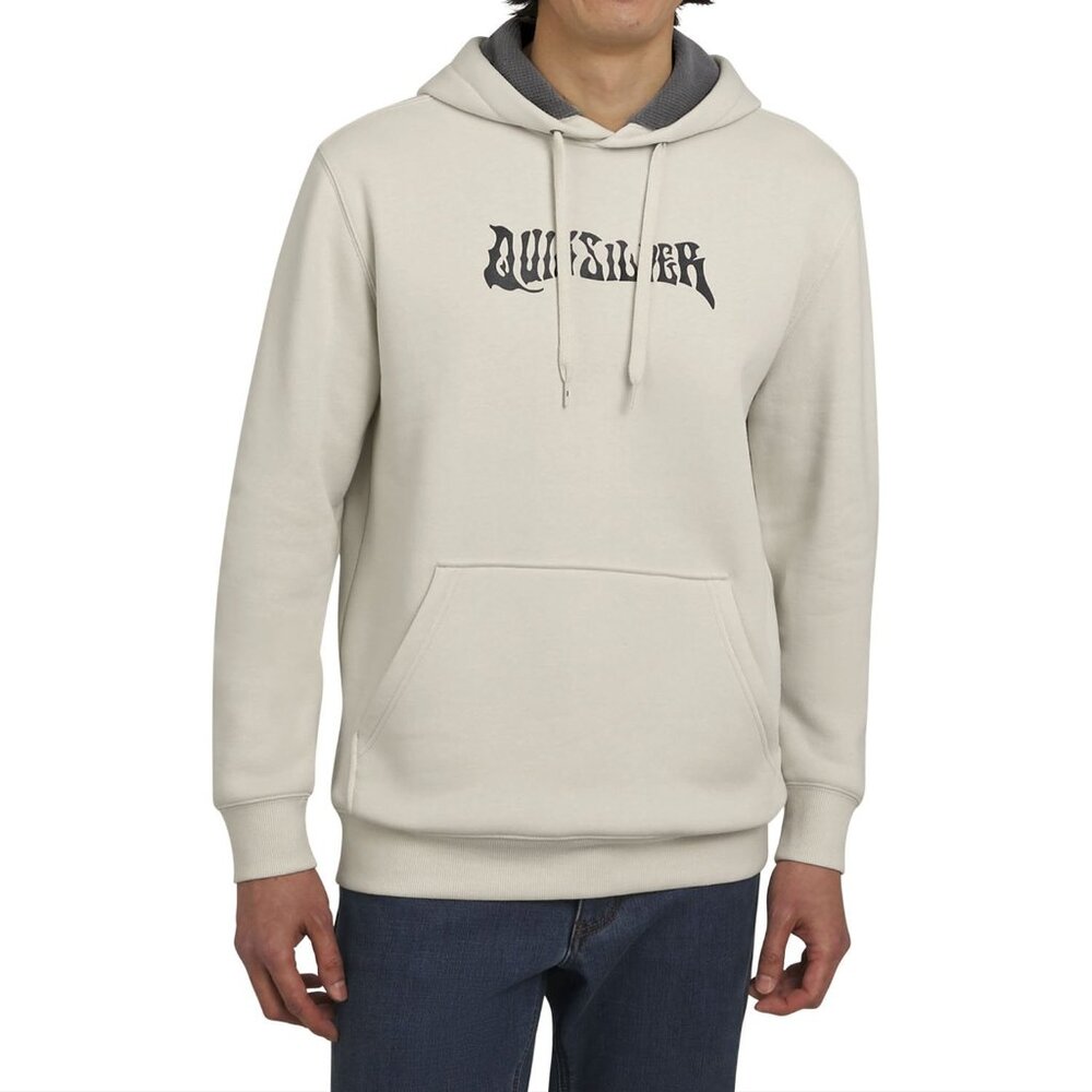 Quicksilver Men's Size L Creme Graphic Pullover Hoodie NWT